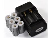 LEMAI 6x 16340 CR123A 123A 3.7V Rechargeable Li ion Battery Charger