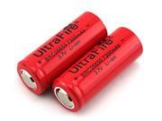 LEMAI B00L6C3Y6I 2Pieces 7300mAh 3.7V 26650 Rechargeable Li ion Battery Pack for Ultrafire TrustFire CREE XM L T6 LED Flashlight