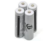 BTBAI® 4 Pieces 5000mAh 3.7V 18650 NCR Rechargeable Li ion Battery Pack For Ultrafire TrustFire CREE XM L T6 LED Flashlight Flash Light Torch