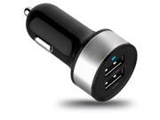 Vanda® Rapid Universal USB Car Charger for iPhone 6 iPhone 6 plus note4 Smartphones Apple Devices w 12V DC @ 2.1A 1A Two Usb Port Black