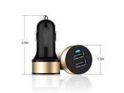 Vanda® 3.1A 15W Dual Port USB Car Charger Portable Fast External Battery Pack Charger compatible to Apple and Android Devices