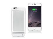 Vanda® 3800mAh Aluminium Alloy Portable External Battery Backup Charging Power Bank Rechargeable Charger Case Cover For iPhone 6 4.7 Inch White