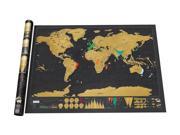 Large Deluxe Scratch Off World Map Poster Personalised Travel Vacation Log Gift