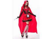 Women Sexy Little Red Riding Hood Adult Costume Fancy Dress Up Halloween Cosplay XL