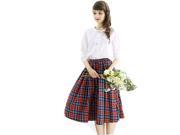 Ladies over Knee Length Pride Of Scotland Kilt Skirt 28.5 Length Tartan Pleated