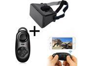 New Adjust Virtual Reality VR 3D Google Cardboard Glasses Bluetooth Controller