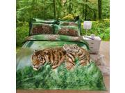 NorthernLights 3D reactive printing series Tiger Flat sheet Pillowcases Quilt cover