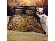 NorthernLights 3D reactive printing series leopard Flat sheet Pillowcases Quilt cover