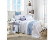 Northern Lights Tencel bedding Duvet Cover Flat sheet Pillow Case Stripe Pattern Super Soft 4 Piece