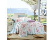 Northern Lights Tencel bedding Duvet Cover Flat sheet Pillow Case Blossom bloom Pattern Super Soft 4 Piece