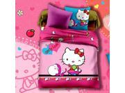 Northern Lights Children cotton series HELLO KITTY 4 Pieces Quilt cover Flat sheet Pillowcase