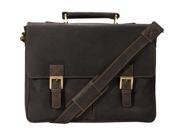 Visconti Berlin 18716 Leather Twin Buckel Briefcase with Detachable Strap