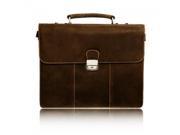 Visconti Apollo 16038 Oil Tanned Quality Genuine Leather Briefcase Case Holder Bag with Strap w Lock