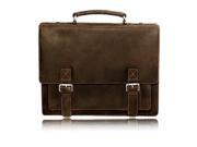 Visconti XL Briefcase Case Holder Travel Distressed Genuine Leather Quality Hercules 16055