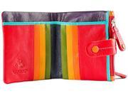 Visconti Mojito M77 Multi Colored Soft Leather Compact Wallet Purse 3.5 x ...