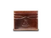 Visconti Monza1 Pocket Card Holder in Italian Brown Leather [Apparel]