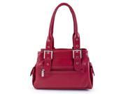 Visconti Sophia 18748 Leather Handbag Ladies Top Handle Tote Bag Red