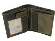Visconti Hunter 709 Mens Coin ID Holder Tri Fold Wallet Oiled Tan