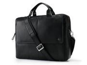 Visconti ML24 Leather Laptop Computer Case Shoulder Messenger Bag Black