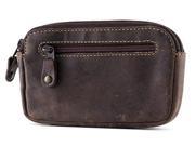 Visconti 723 Hunter Distressed Oil Brown Leather Coin Purse Wallet