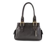 Visconti Sophia 18748 Leather Handbag Ladies Top Handle Tote Bag Chocolate