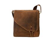 Visconti 16071 Oiled Distressed Leather Messenger Shoulder Bag Hunter Tan