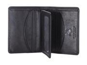 Visconti HT3 Mens Thin Soft Leather Small Bifold Wallet Black [Apparel]