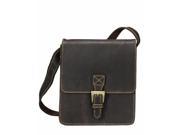 Visconti 18722 Modern Style Small Messenger Bag Made of Genuine Distressed Leather in Oil Brown