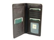 Visconti Heritage 12 Soft Leather Checkbook Wallet Brown [Apparel]