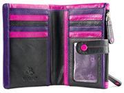 Visconti Malibu M87 Ladies Multi Colored Leather Bi fold Wallet Purse 4 x 6 ...