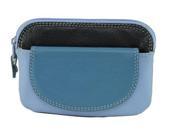 Visconti RB 60 Multi Colored Navy Prays Sky Blue Ladies Soft Leather Coin Purse