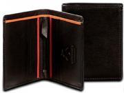 Visconti BD14 Mens Black Leather Compact Card Case Holder Bi fold Wallet