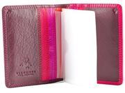 Visconti RB44 Cancum Multi Color Soft Leather Wallet for Credit Business an...