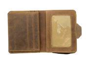 Visconti Hunter 715 Mens Bifold Wallet with Zippered Coin Purse in Oil Leathe...