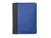 Visconti Lucca LC36 Two Tone Mens Leather Bi Fold Slim Style Wallet Blue Multi