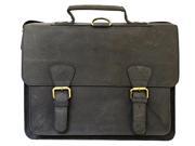 Visconti Hunter 16106B Distressed Leather Messenger Briefcase Backpack Oil B...