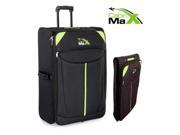 Cabin Max Global Extra Large Lightweight Folding Trolley Suitcase Luggage