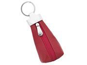 Visconti K10 Leather Key Ring Zippered Coin Pouch Fuschia