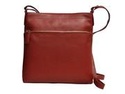 Visconti 19788 Michelle Womens Leather Shoulder Bag Handbag Pocketbook Red