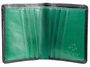 Visconti Diablo DN45 Mens Black Leather Bi fold Compact Wallet 3.15 x 4 Bl...