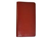 Visconti TC 7 Bifold Leather Checkbook Travel Wallet Red