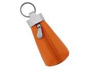 Visconti K10 Leather Key Ring Zippered Coin Pouch Orange