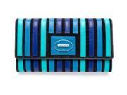Visconti Berkley Handmade Top Quality Womens Leather Wallet Bk50 Blue Hue