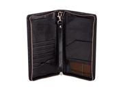 Visconti 728 Large Distressed Leather Travel Wallet for Passports Tickets an...