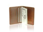 Visconti Tuscany 40 Secure RFID Blocking Genuine Leather Wallet Tan