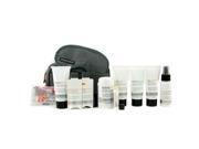 Menscience Travel Kit Face Wash Lotion Shave Formula Post Shave Repair Shampoo Deodorant Lip Protection Eye Mask Ear Plugs Bag 9pcs 1bag