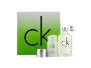 CK One Coffret Eau De Toilette Spray 100ml 3.4oz Deodorant Stick 75g 2.6oz 2pcs