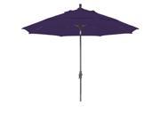 11 Feet Pacifica Fabric Fiberglass Rib Crank Lift Collar Tilt Aluminum Market Umbrella with Bronze Pole