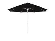 11 Feet Sunbrella 1A Fabric Fiberglass Rib Crank Lift Collar Tilt Aluminum Market Umbrella with White Pole