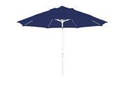 11 Feet Sunbrella 1A Fabric Fiberglass Rib Crank Lift Collar Tilt Aluminum Market Umbrella with White Pole